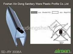 coextrusion profiles, shower enclosure coextrusion magnetic profile