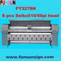 FY3278N Solvent Printer ( Seiko SPT510/50PL head, Hign speed) 1