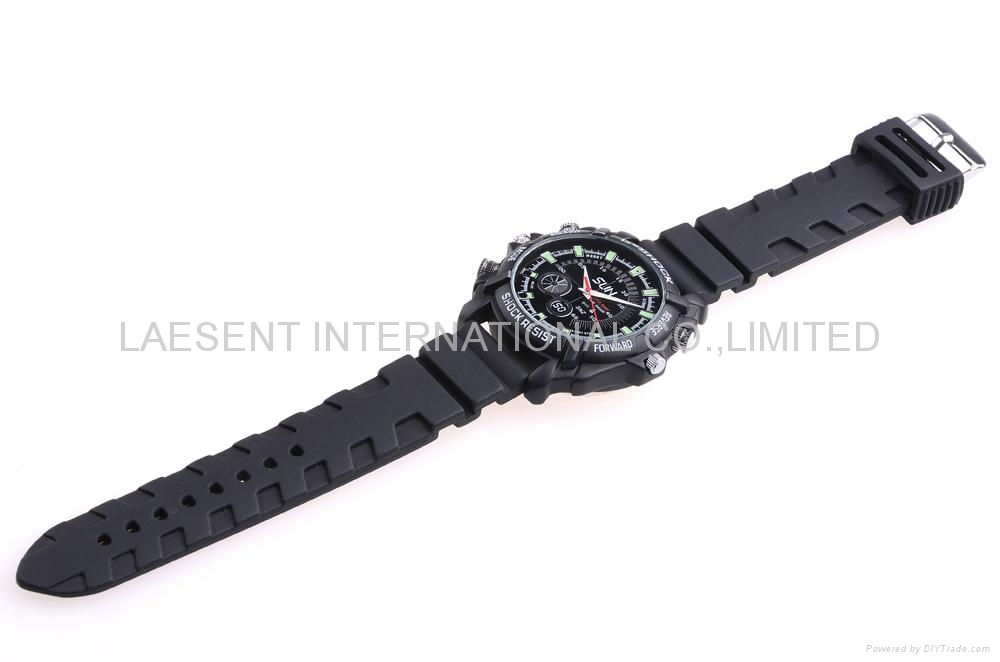 HD 1080P Video Waterproof IR watch Camera 4 GB