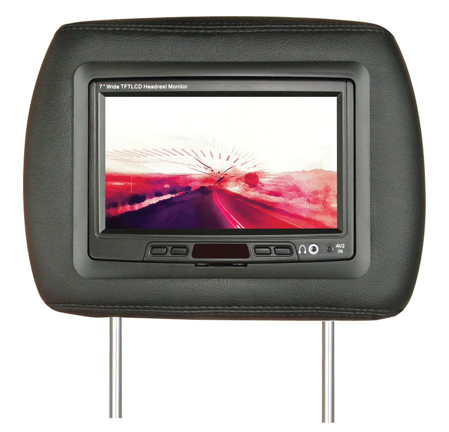 Car TFT LCD Headrest Monitor Auto Video Consumer Elevtronic