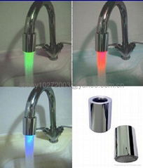 LED Turbine-driven faucet light