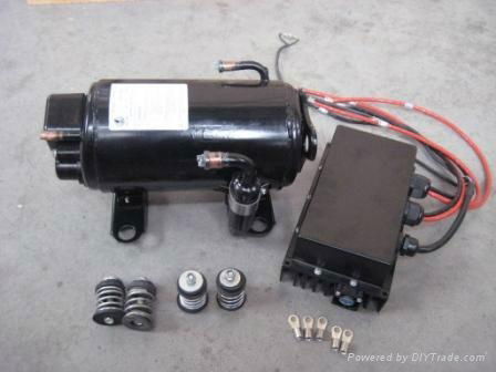 12V DC air conditioner compressor for truck sleeper,eletric vehicle and vessel 2