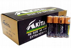 R6 AA Dry Battery with Full Box Packing (Akita) 