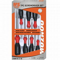 M&S™ 7PC TWO COLOR HANDLE SCREWDRIVER SET(07557) 