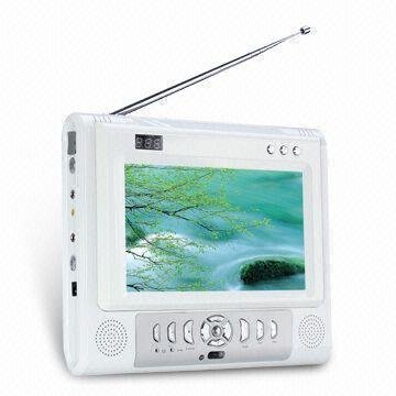 Portable DVD Player with Built-in TV Set and 7-inch 16:9 TFT LCD Display