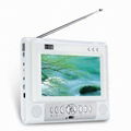 Portable DVD Player with Built-in TV Set and 7-inch 16:9 TFT LCD Display