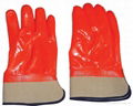 Fluorescent PVC glove