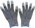 PU, finger coated glove