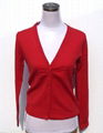 Women's V-neck cardigan 1