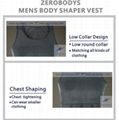 ZEROBODYS Incredible Mens Body Shaper Vest (Gray 107) 2