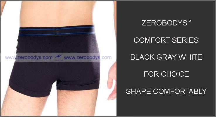 ZEROBODYS Comfortable Mens Body Shaper Trunk (Black 319) 2