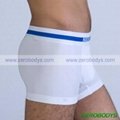 ZEROBODYS Comfortable Mens Body Shaper Trunk (White 351) 2