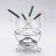 glass fondue set