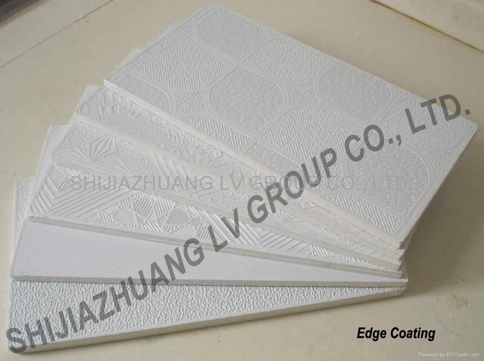 PVC Laminated Gypsum Ceiling Tiles