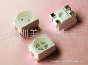 LED 贴片smd 红蓝双色  3