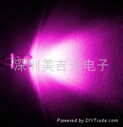 LED 3MM 5MM 粉红色 粉红光 1