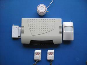  wireless/wired GSM home alarm system 
