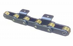 double pitch transmission chain attachments