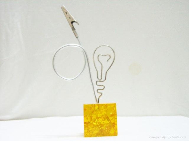 memo clip/name card clip/note clip/gift/craft/resin paper holder 5
