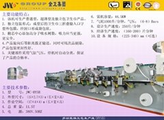 Multi-functional production line for Sanitary Napkin of Separate Package 