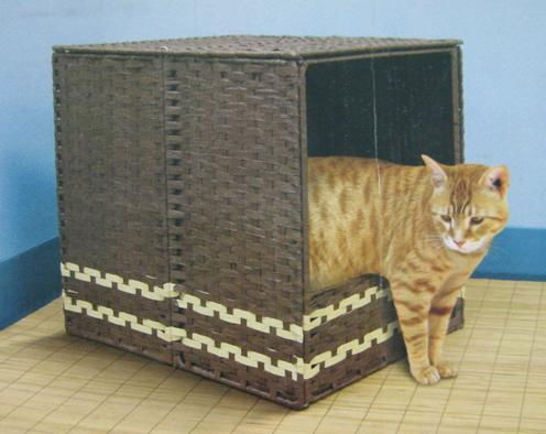 Foldable litter box hood