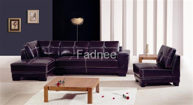 leather match fabric sofa 4