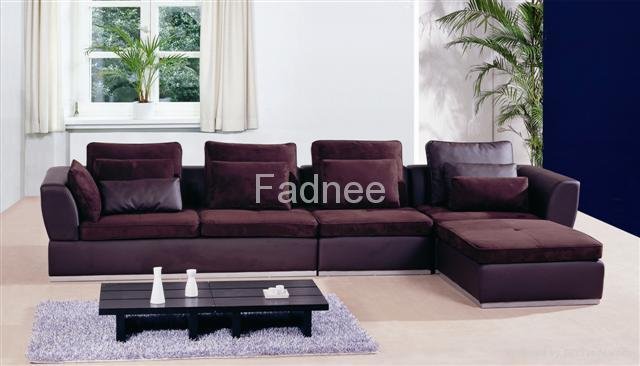 leather match fabric sofa 5