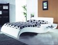 modern leather bed