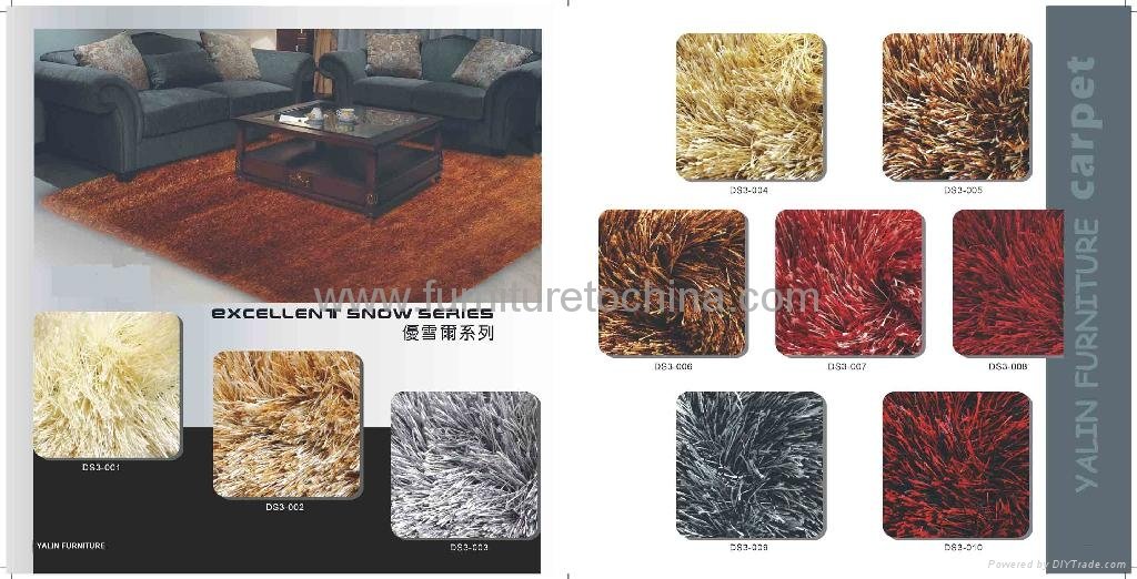 polyester modern shaggy carpet 2