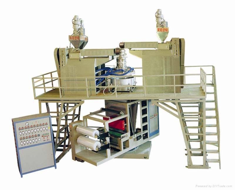 Downward Blowing Machine and Three layer Water cooled PP Film Blowing Machine 1