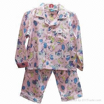 Children's Pajamas Chest Pocket& Full Placket