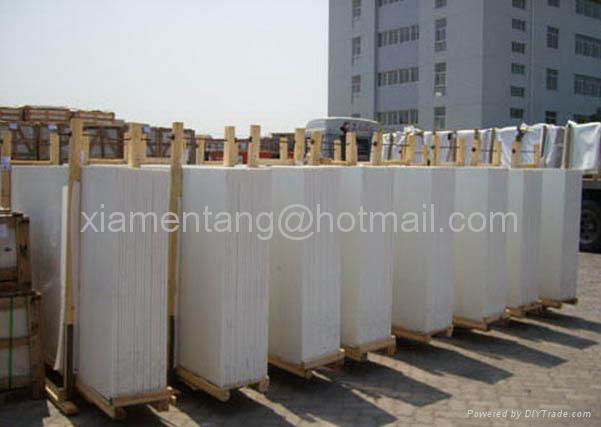 Crystallized White Slab,Crystallized Glass Panel, White Stone ,White Marble