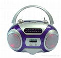 AM/FM portable radio with LCD clock and