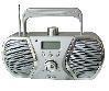 AM/FM portable radio with LCD clock and disco lights 2
