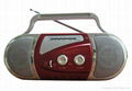 AM/FM portable radio with LCD clock and disco lights 3