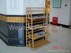 rattan shelf