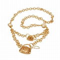 Imitation jewelry.Brass Gold-Plated necklace 2