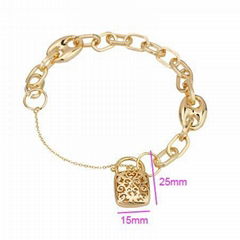 Imitation jewelry.fashion jewelryBrass Gold-Plated  bracelet 