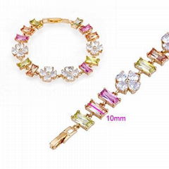 Imitation jewelry.Brass Gold-Plated bracelet