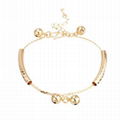 Imitation jewelry.Brass Gold-Plated Anklet 2