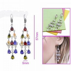 Imitation jewelry.Brass Gold-Plated Earring 