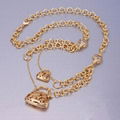 Imitation jewelry.Brass Gold-Plated necklace 5