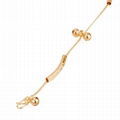 Imitation jewelry.Brass Gold-Plated Anklet 3