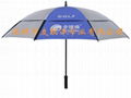 Automatic Opening Fibre Frame double layers Golf Umbrella 