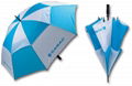 Automatic Opening Fibre Frame double layers Golf Umbrella  2