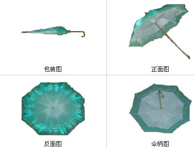 Automatic Opening wooden Frame stick Umbrella  3