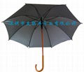 Automatic Opening wooden Frame stick Umbrella  4