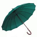 23"*16K Automatic Opening wooden shaft stick Umbrella  1