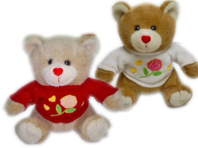 stuffed plush animal toy-sitting bear