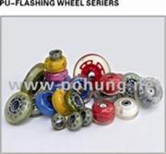 various flashing PU wheels